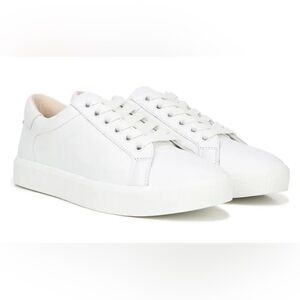 Sam Edelman Classic White Leather Low-Top Sneakers